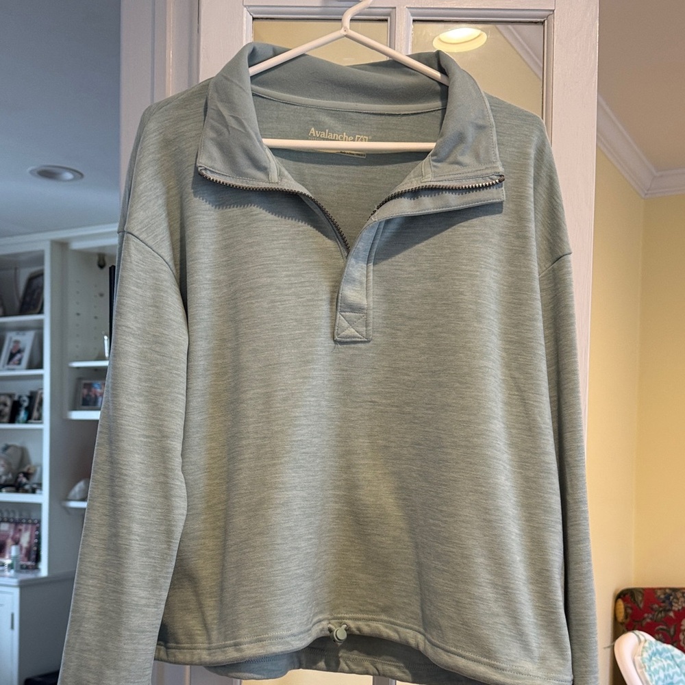 Avalanche Light Blue Pullover with Chest Logo